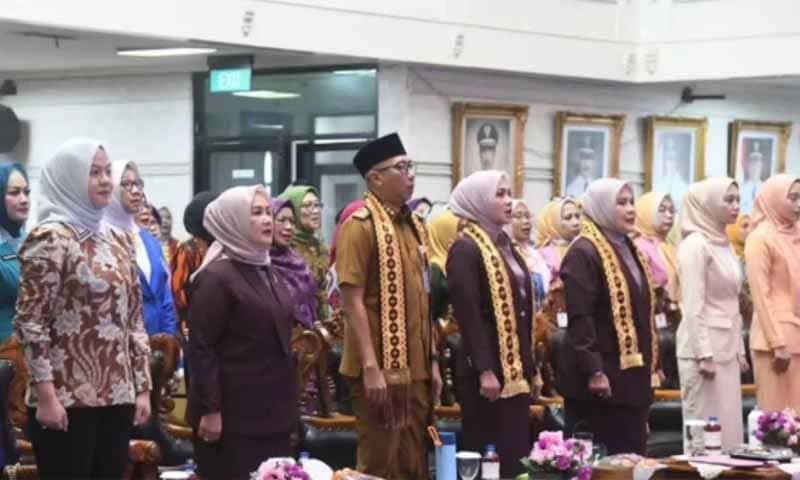 Pelantikan Pengurus BKOW  Provinsi Lampung masa bakti 2025–2030 | Foto: Ist.
