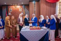 Perayaan Hari Ulang Tahun (HUT) Ikatan Wanita Pengusaha Indonesia (IWAPI) ke-51 yang digelar di Balai Keratun Ruang Abung, Selasa (10/2/2026). | Foto: Ist.