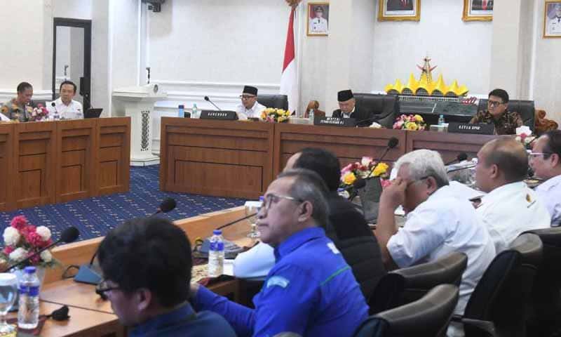 Rapat Koordinasi Kesiapan Angkutan Lebaran di Ruang Rapat Utama Kantor Gubernur Lampung, Selasa (17/2/2026) | Foto: Ist.