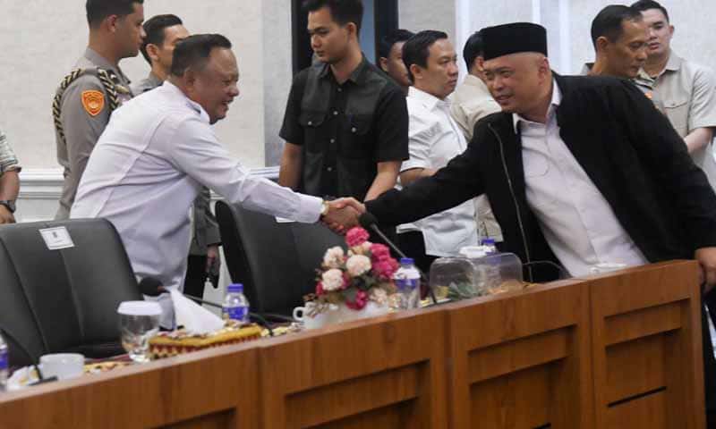 Rapat Koordinasi Kesiapan Angkutan Lebaran di Ruang Rapat Utama Kantor Gubernur Lampung, Selasa (17/2/2026) | Foto: Ist.