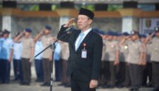 Upacara ziarah dalam rangka peringatan Hari Jadi ke-62 Provinsi Lampung Tahun 2026 di Taman Makam Pahlawan | Foto: Ist.
