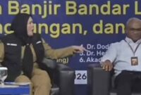 Emosi Wali Kota Bandar Lampung Eva Dwiana dalam acara FGD, tak terima dikritik | Foto: Ist.