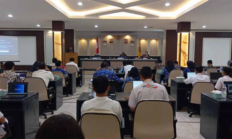Diskominfotik Provinsi Lampung menggelar asistensi pembentukan Tim Tanggap Insiden Siber | Foto: Ist.