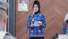 Wakil Gubernur Lampung, Jihan Nurlela menjadi inspektur upacara Peringatan Hari Kebangkitan Nasional (Harkitnas) ke-118 | Foto: Ist.