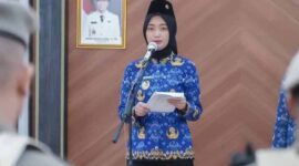 Wakil Gubernur Lampung, Jihan Nurlela menjadi inspektur upacara Peringatan Hari Kebangkitan Nasional (Harkitnas) ke-118 | Foto: Ist.