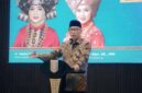 Gubernur Lampung, Rahmat Mirzani Djausal menghadiri peringatan Hari Pendidikan Nasional (Hardiknas) bertema “Cawo Bubalah Lampung” yang digelar Mighrul Lappung Bersatu di Balai Keratun, Jumat (22/5/2026) | Foto: Ist.