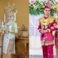 Kiri pakaian adat Pepadun dan Kanan pakaian adat Saibatin | Foto: Ist.