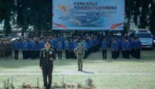 Provinsi Lampung menggelar Upacara Peringatan Hari Lahir Pancasila 2026 di Lapangan Korpri | Foto: Ist.