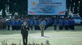 Provinsi Lampung menggelar Upacara Peringatan Hari Lahir Pancasila 2026 di Lapangan Korpri | Foto: Ist.