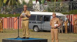 Apel Gabungan di Lapangan Korpri, Kompleks Kantor Gubernur Lampung, Senin (3/8/2026) | Foto: Ist.