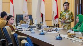 Wakil Gubernur Lampung Jihan Nurlela saat menerima audiensi Yayasan Muda Inspirasi Restorasi Zakat Alam Provinsi Lampung | Foto: Ist.